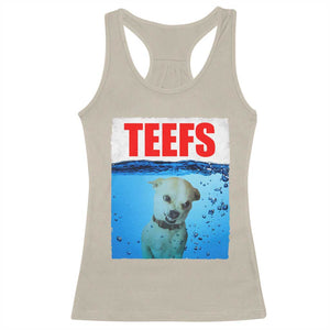 Chihuahua Dog Meme Racerback Tank Top Funny Horror Movie Poster Dog Teefs TS12 Sand Print Your Wear
