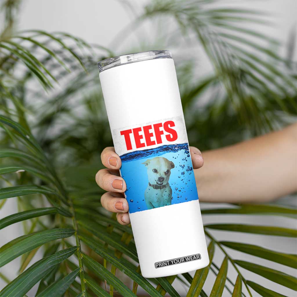 Chihuahua Dog Meme Skinny Tumbler Funny Horror Movie Poster Dog Teefs TS12 Print Your Wear