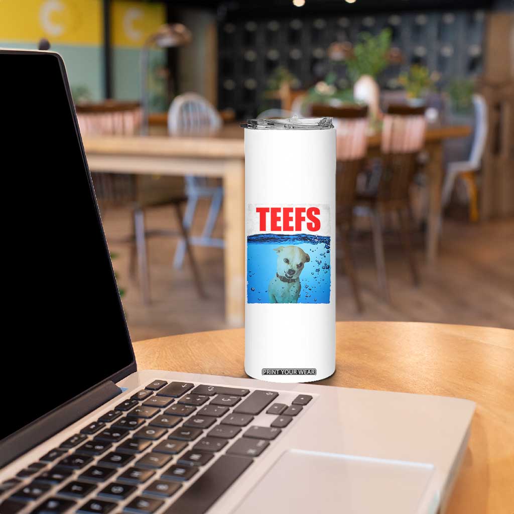 Chihuahua Dog Meme Skinny Tumbler Funny Horror Movie Poster Dog Teefs TS12 Print Your Wear