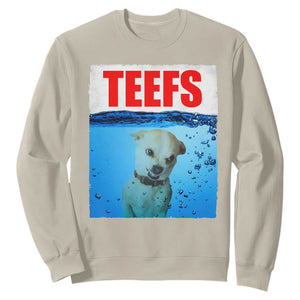 Chihuahua Dog Meme Sweatshirt Funny Horror Movie Poster Dog Teefs TS12 Sand Print Your Wear