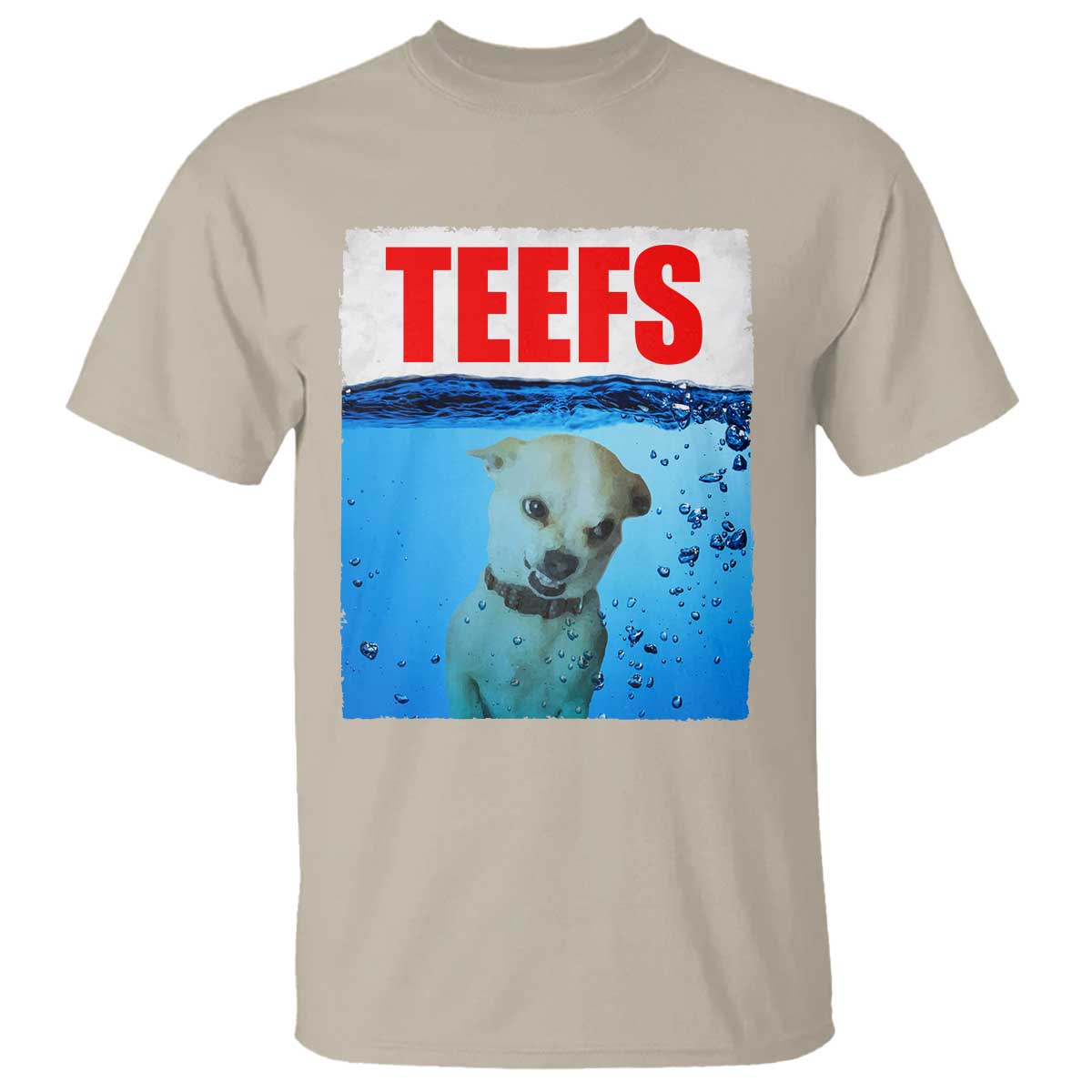 Chihuahua Dog Meme T Shirt Funny Horror Movie Poster Dog Teefs TS12 Sand Print Your Wear