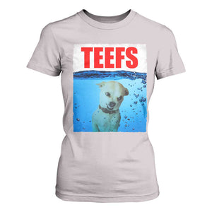 Chihuahua Dog Meme T Shirt For Women Funny Horror Movie Poster Dog Teefs TS12 Ice Gray Print Your Wear