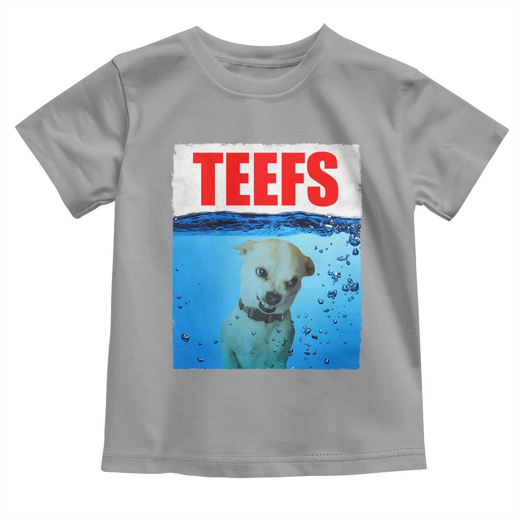 Chihuahua Dog Meme Toddler T Shirt Funny Horror Movie Poster Dog Teefs TS12 Sport Gray Print Your Wear