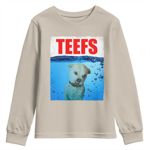 Chihuahua Dog Meme Youth Sweatshirt Funny Horror Movie Poster Dog Teefs TS12 Sand Print Your Wear