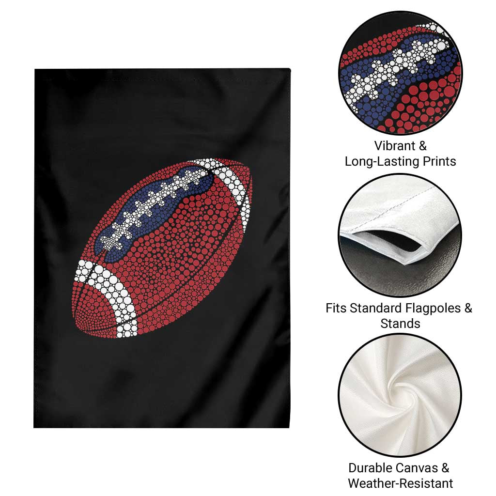 Patriotic Polka Dot Football Garden Flag Dot Day Gift