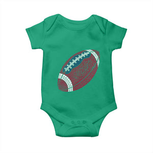 Patriotic Polka Dot Football Baby Onesie Dot Day Gift