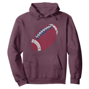 Patriotic Polka Dot Football Hoodie Dot Day Gift