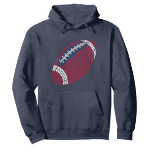 Patriotic Polka Dot Football Hoodie Dot Day Gift