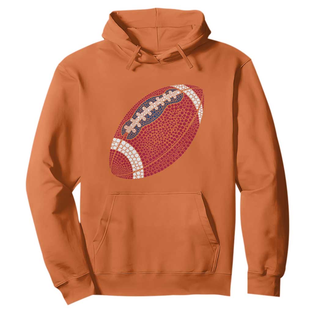 Patriotic Polka Dot Football Hoodie Dot Day Gift