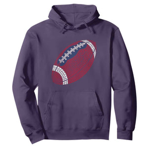 Patriotic Polka Dot Football Hoodie Dot Day Gift
