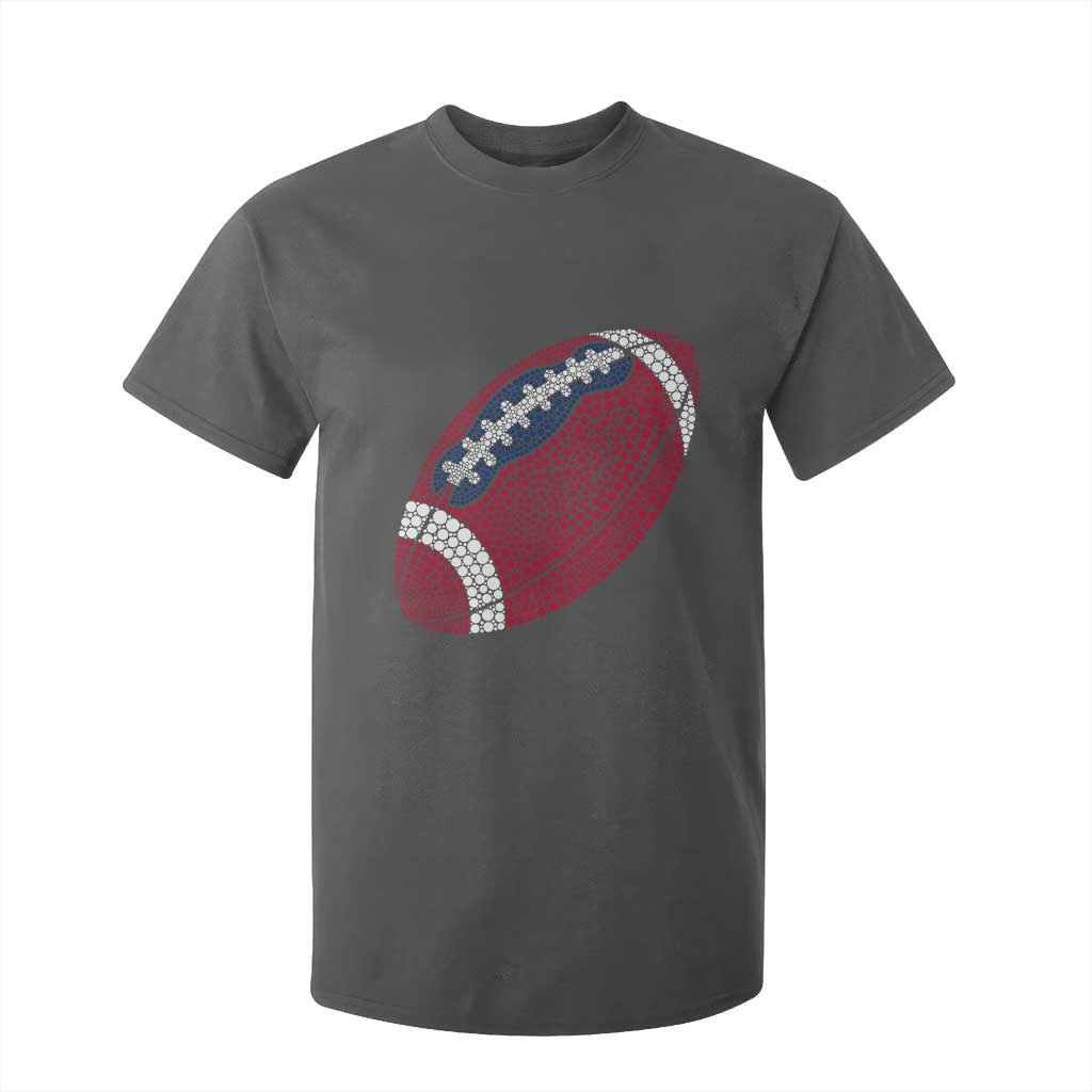Patriotic Polka Dot Football T Shirt For Kid Dot Day Gift