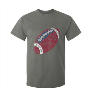 Patriotic Polka Dot Football T Shirt For Kid Dot Day Gift