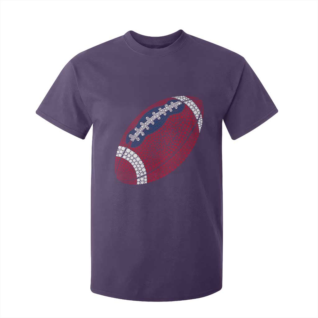 Patriotic Polka Dot Football T Shirt For Kid Dot Day Gift