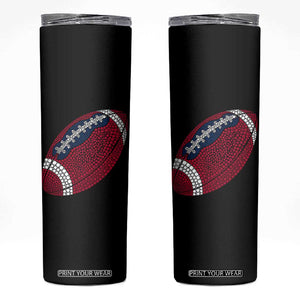 Patriotic Polka Dot Football Skinny Tumbler Dot Day Gift