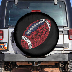 Patriotic Polka Dot Football Spare Tire Cover Dot Day Gift
