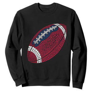 Patriotic Polka Dot Football Sweatshirt Dot Day Gift