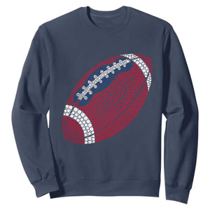 Patriotic Polka Dot Football Sweatshirt Dot Day Gift