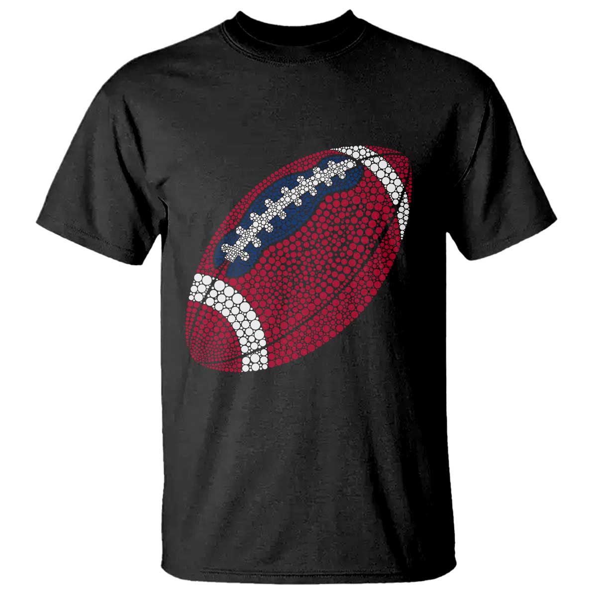 Patriotic Polka Dot Football T Shirt Dot Day Gift