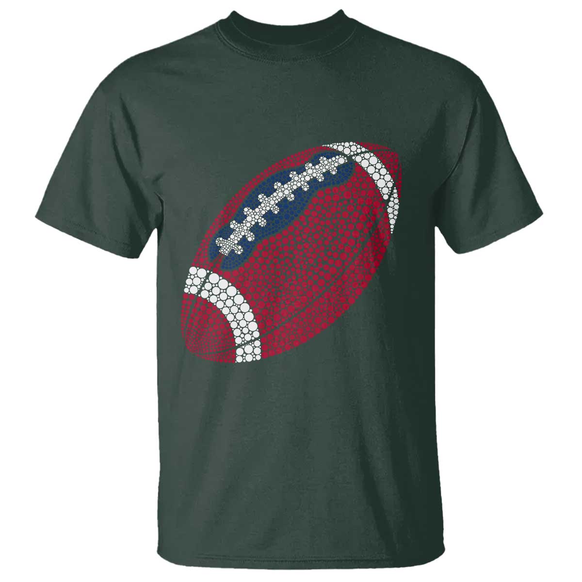 Patriotic Polka Dot Football T Shirt Dot Day Gift