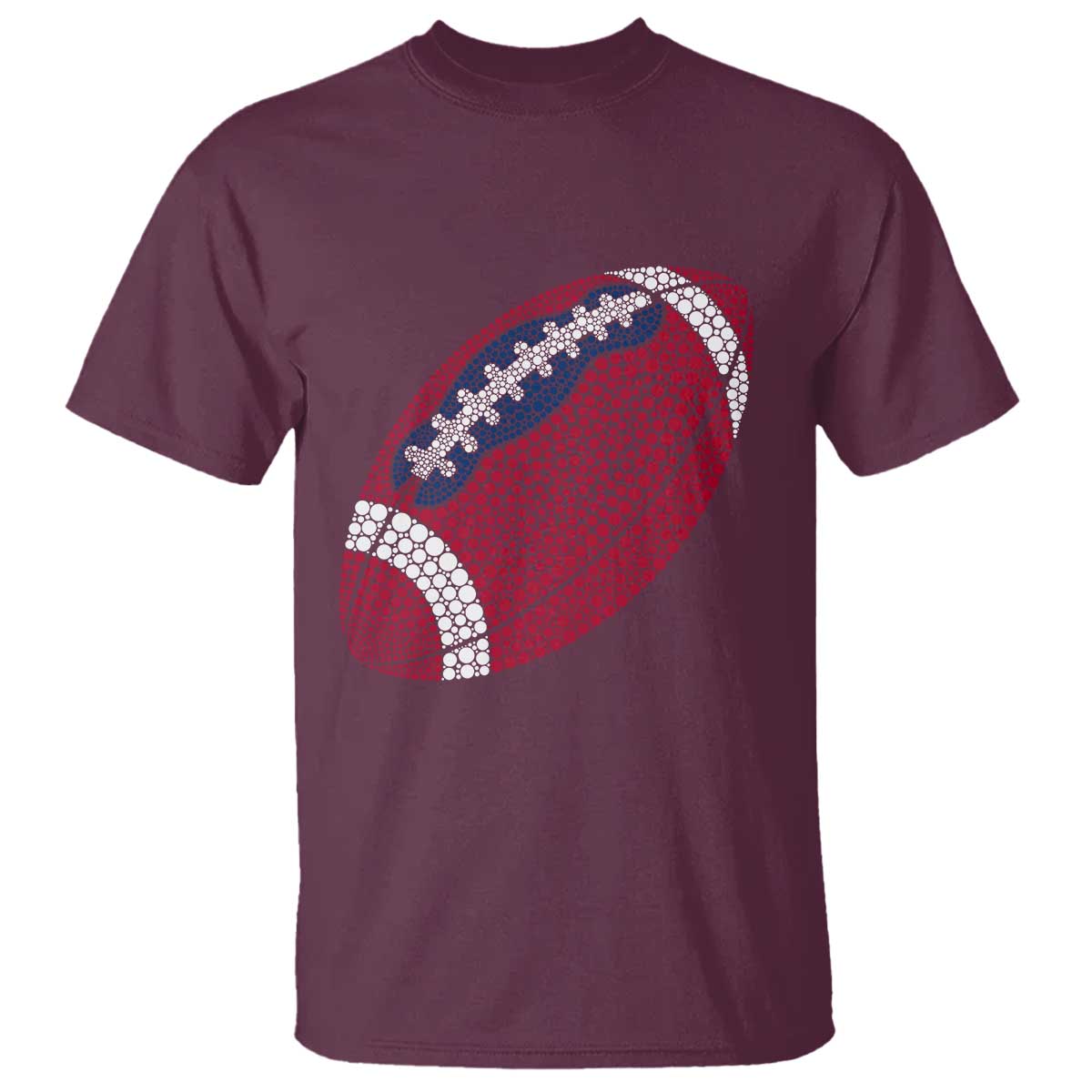 Patriotic Polka Dot Football T Shirt Dot Day Gift