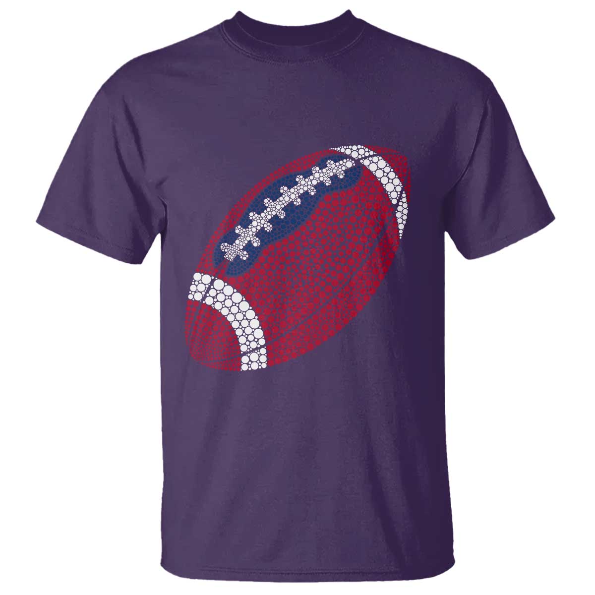Patriotic Polka Dot Football T Shirt Dot Day Gift