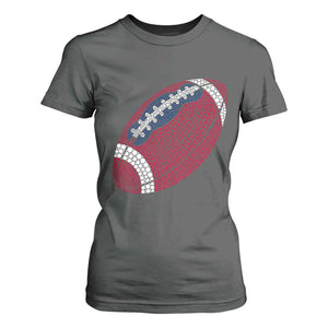 Patriotic Polka Dot Football T Shirt For Women Dot Day Gift