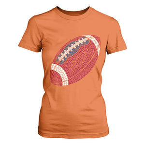 Patriotic Polka Dot Football T Shirt For Women Dot Day Gift