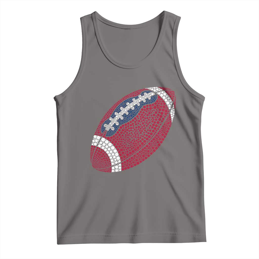 Patriotic Polka Dot Football Tank Top Dot Day Gift