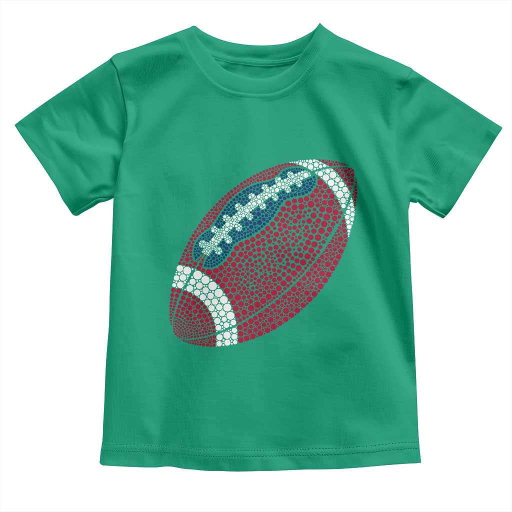 Patriotic Polka Dot Football Toddler T Shirt Dot Day Gift