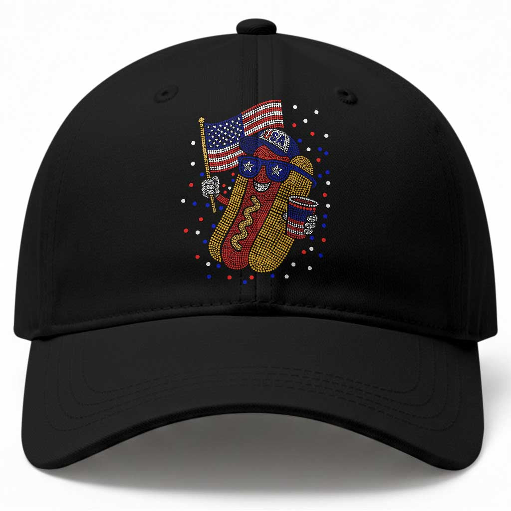 International Dot Day Hotdog Baseball Cap Red White Blue Polka Dots TS12 Print Your Wear