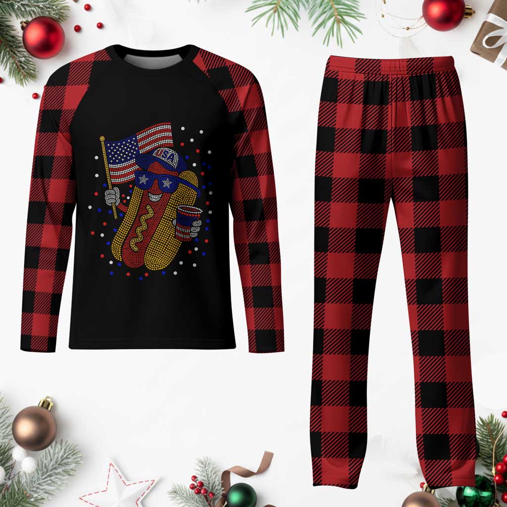 International Dot Day Hotdog Plaid Pajama Set Red White Blue Polka Dots TS12 Buffalo Plaid Print Your Wear