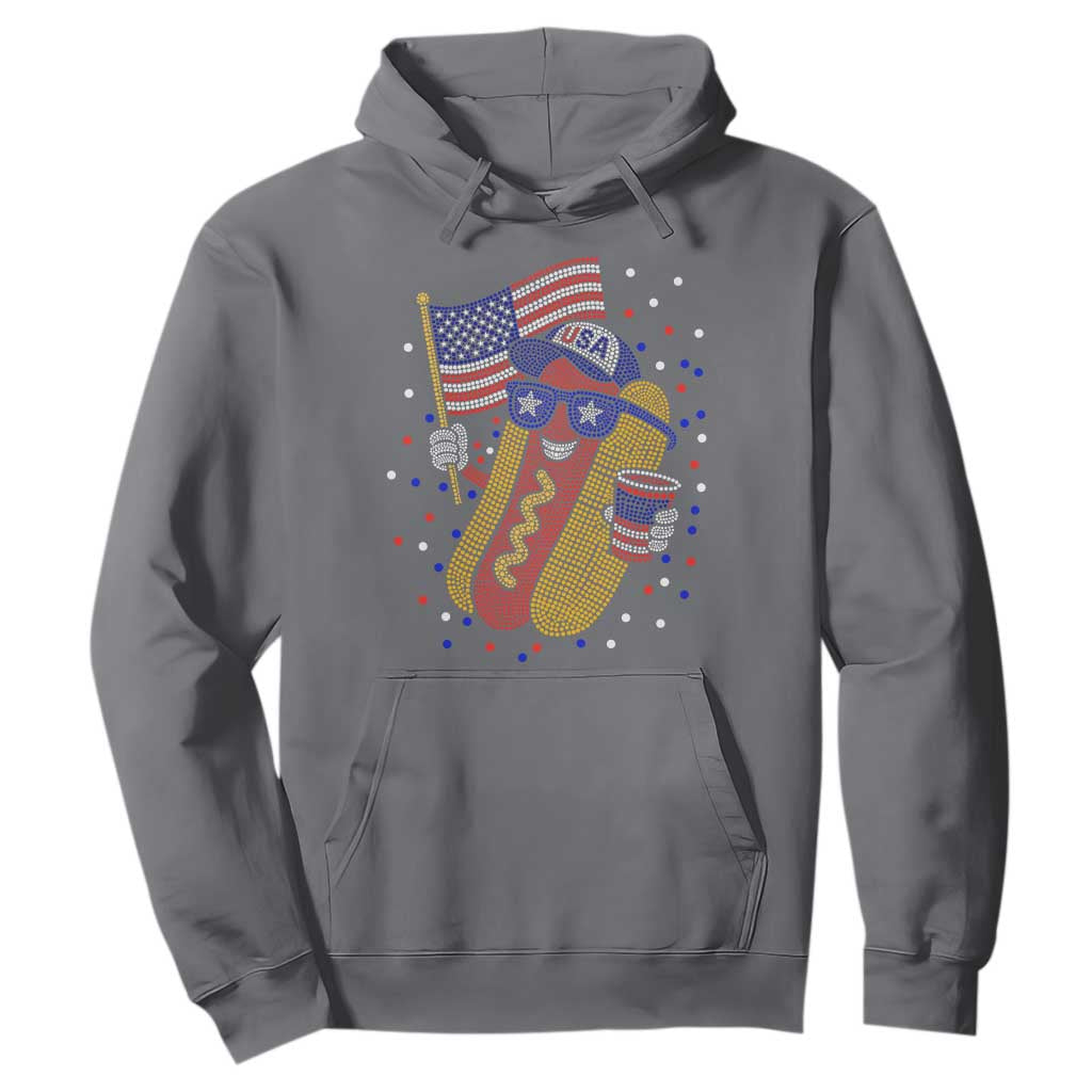 International Dot Day Hotdog Hoodie Red White Blue Polka Dots