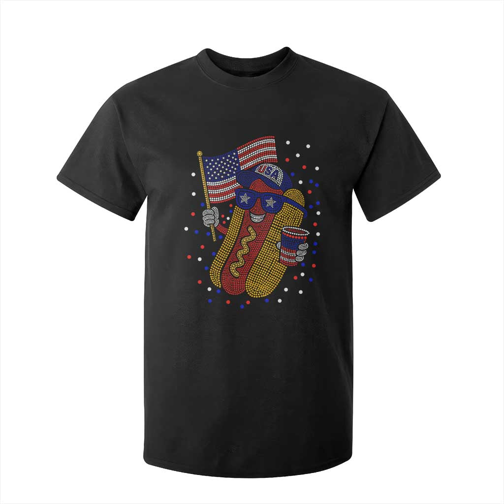 International Dot Day Hotdog T Shirt For Kid Red White Blue Polka Dots