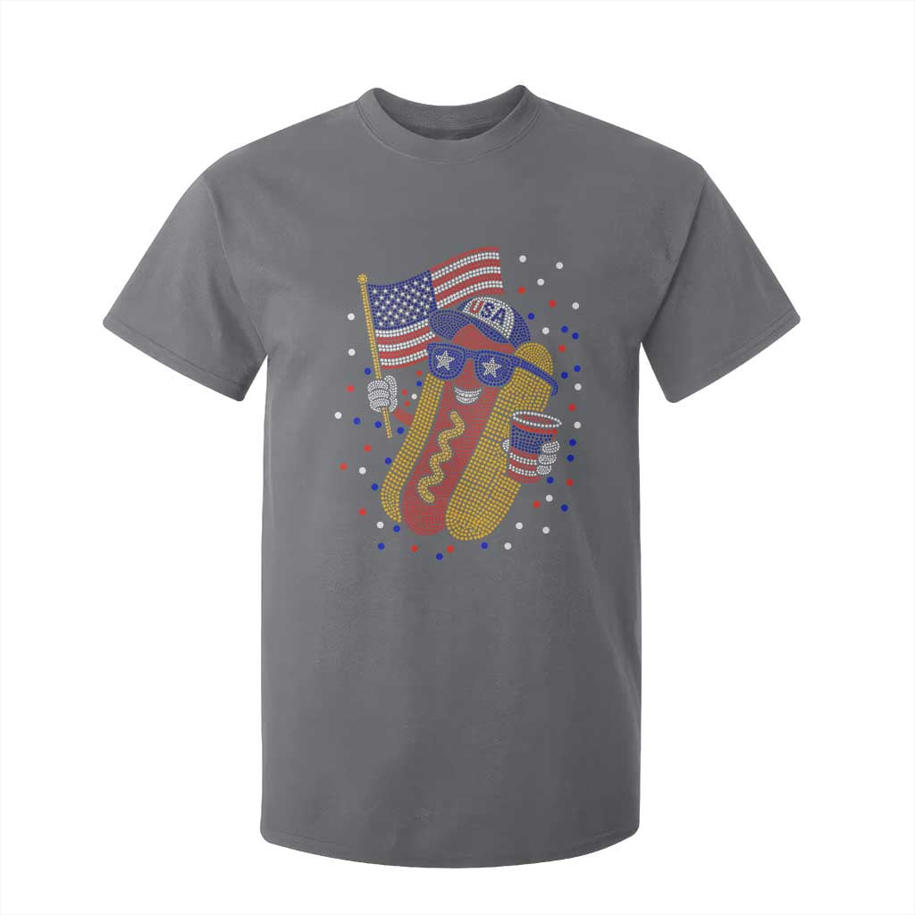 International Dot Day Hotdog T Shirt For Kid Red White Blue Polka Dots