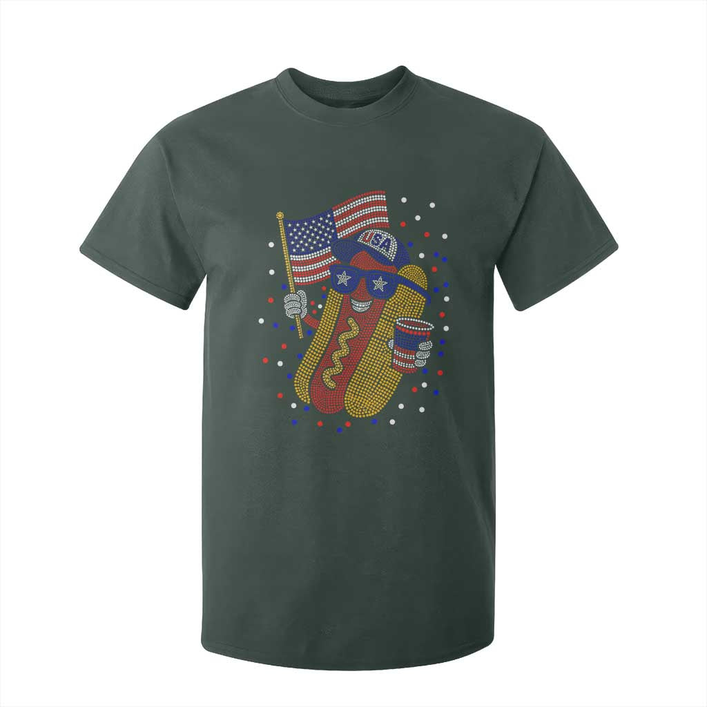 International Dot Day Hotdog T Shirt For Kid Red White Blue Polka Dots