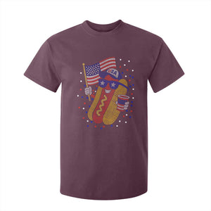 International Dot Day Hotdog T Shirt For Kid Red White Blue Polka Dots