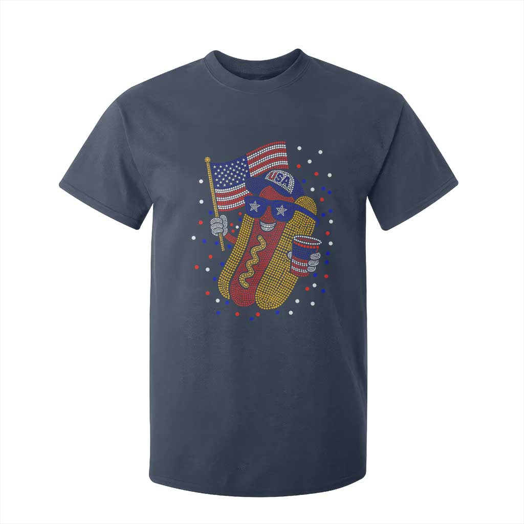 International Dot Day Hotdog T Shirt For Kid Red White Blue Polka Dots
