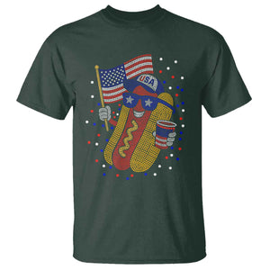 International Dot Day Hotdog T Shirt Red White Blue Polka Dots
