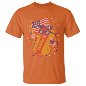 International Dot Day Hotdog T Shirt Red White Blue Polka Dots