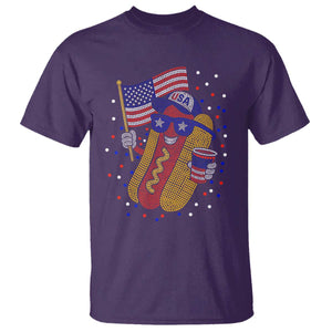International Dot Day Hotdog T Shirt Red White Blue Polka Dots