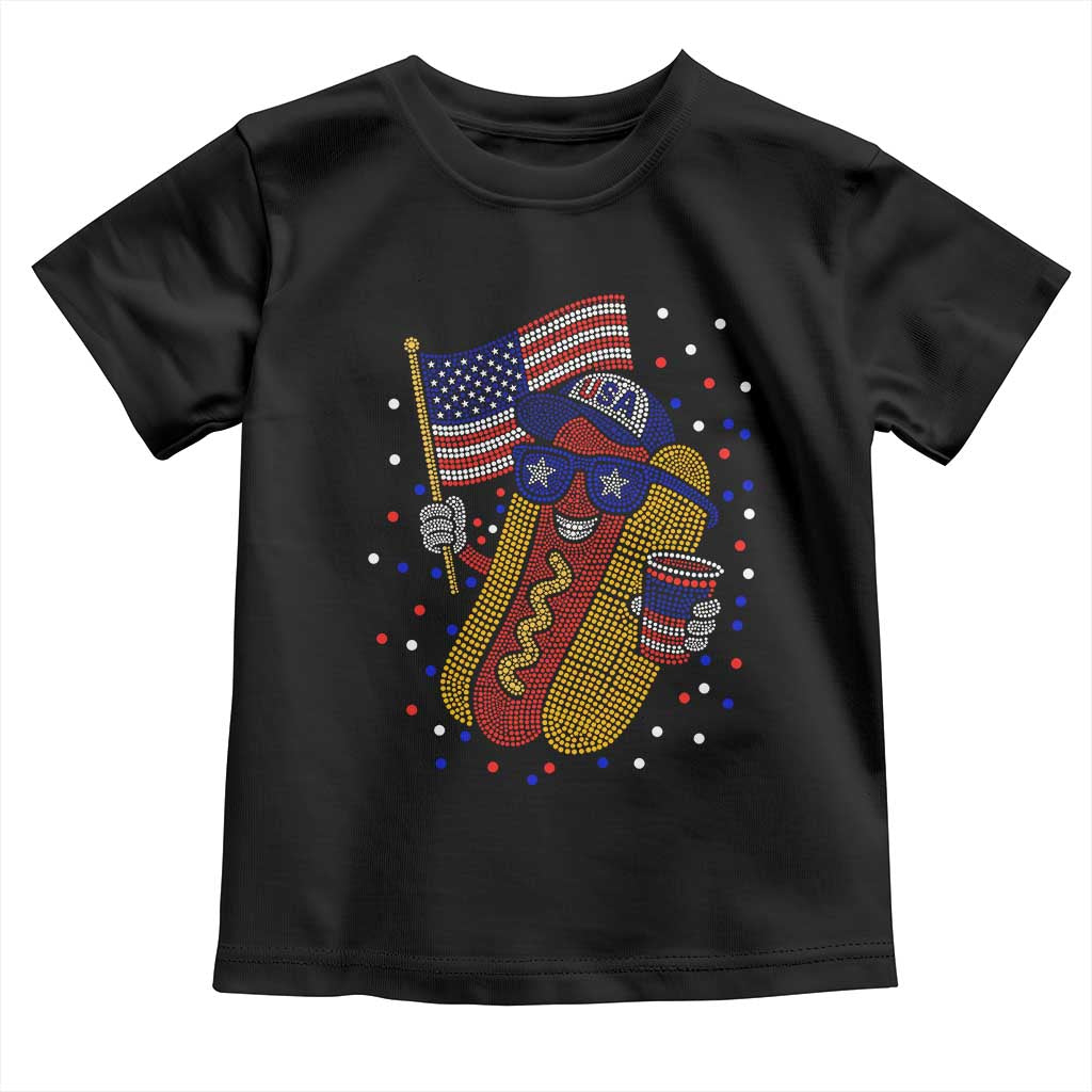 International Dot Day Hotdog Toddler T Shirt Red White Blue Polka Dots TS12 Black Print Your Wear