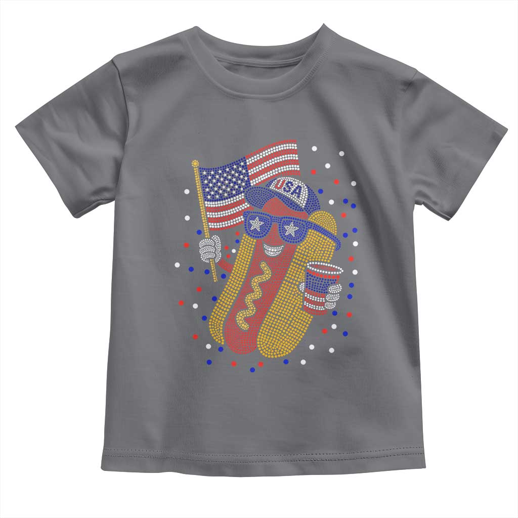 International Dot Day Hotdog Toddler T Shirt Red White Blue Polka Dots