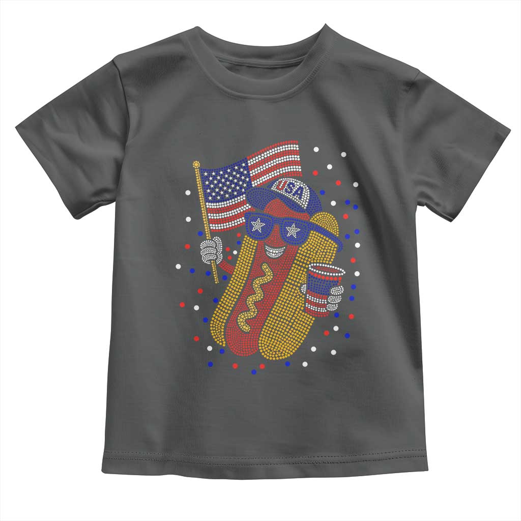 International Dot Day Hotdog Toddler T Shirt Red White Blue Polka Dots