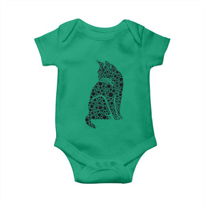 Polka Dot Black Cat Baby Onesie International Dot Day Gift