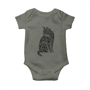 Polka Dot Black Cat Baby Onesie International Dot Day Gift