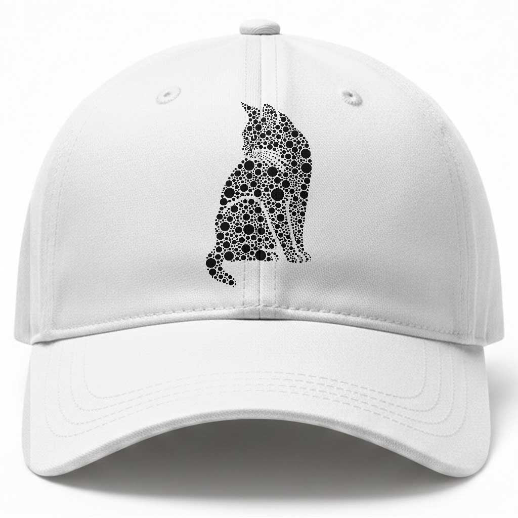 Polka Dot Black Cat Baseball Cap International Dot Day Gift TS12 Print Your Wear