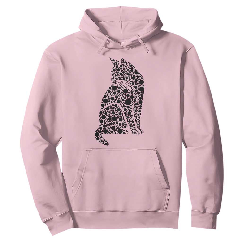 Polka Dot Black Cat Hoodie International Dot Day Gift