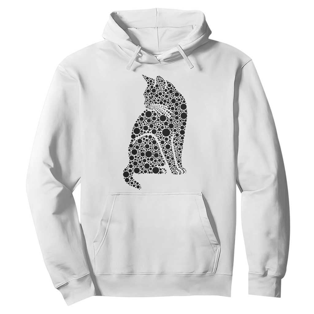 Polka Dot Black Cat Hoodie International Dot Day Gift TS12 White Print Your Wear