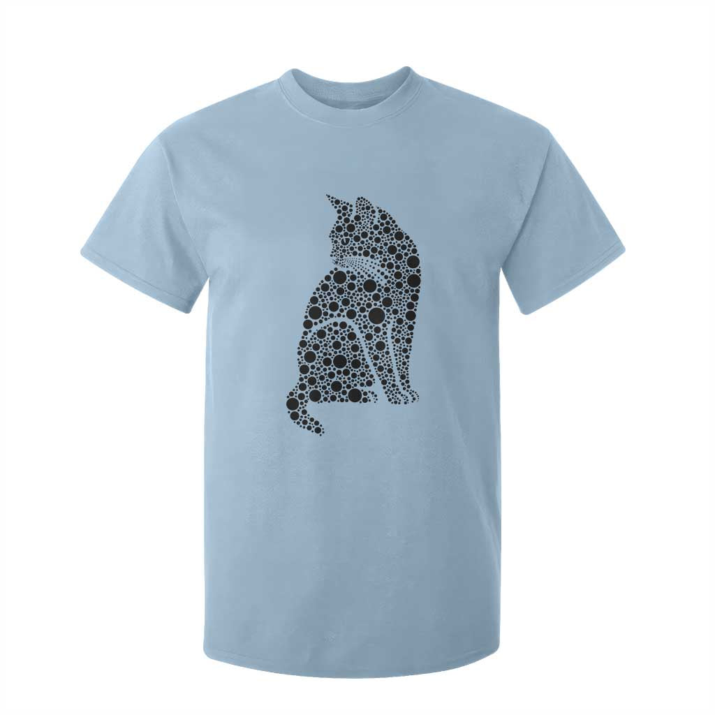 Polka Dot Black Cat T Shirt For Kid International Dot Day Gift