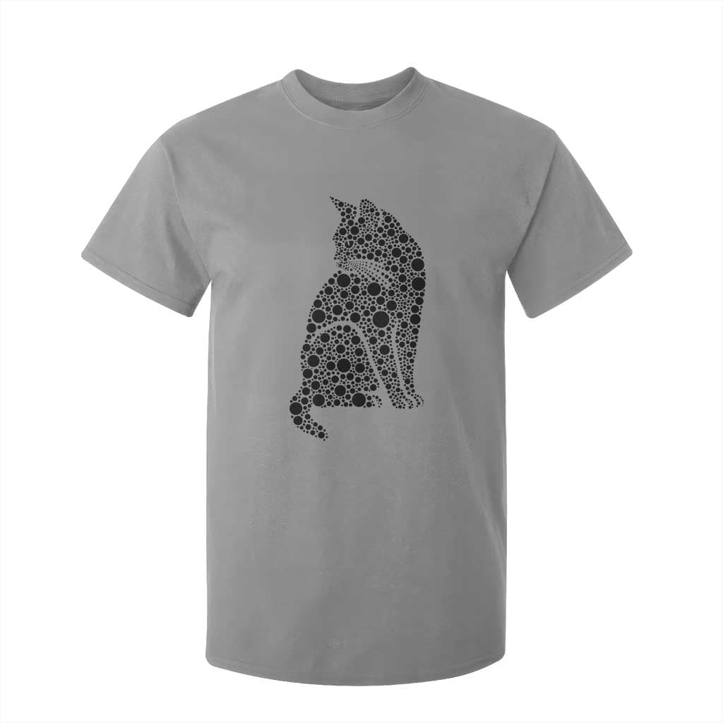 Polka Dot Black Cat T Shirt For Kid International Dot Day Gift